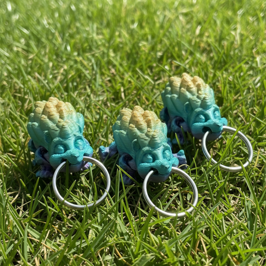 Hedgehog Keychain